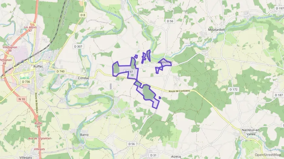 Maison 180 m² quatre pièces à vendre à Bioussac Maison 180 m² quatre pièces à vendre à Bioussac