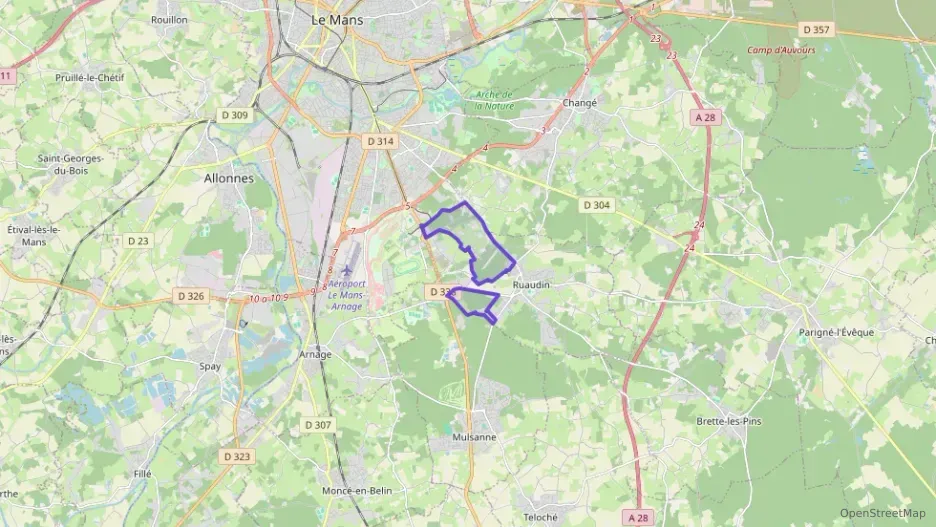 Maison 84 m² quatre pièces à vendre à Ruaudin