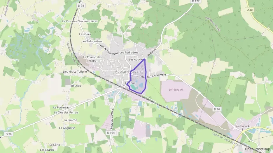 Maison 69 m² trois pièces à vendre à Aubigné-Racan