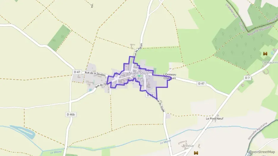 Maison 407 m² sept pièces à vendre à Nueil-sous-Faye Maison 407 m² sept pièces à vendre à Nueil-sous-Faye