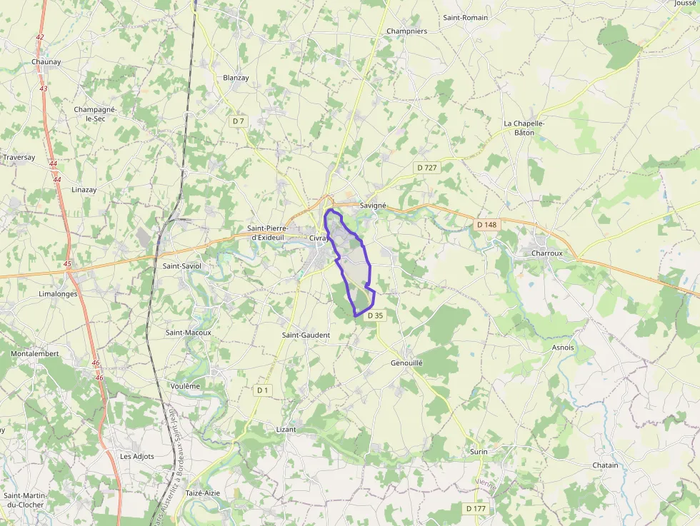 Maison 97 m² quatre pièces à vendre à Civray