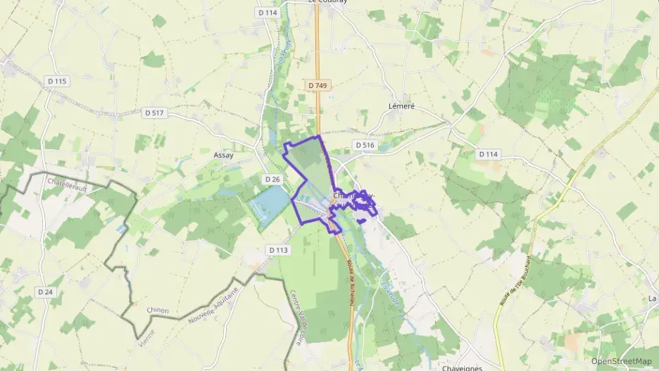 Maison 92 m² quatre pièces à vendre à Champigny-sur-Veude