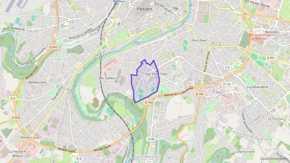 Maison 98 m² cinq pièces à vendre à Poitiers Maison 98 m² cinq pièces à vendre à Poitiers