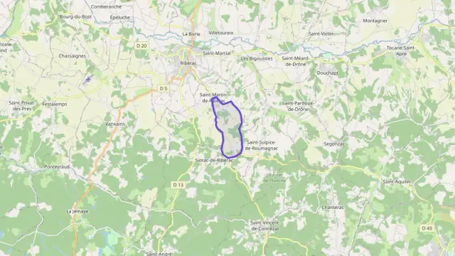 Maison 47 m² trois pièces à vendre à Saint-Martin-de-Ribérac