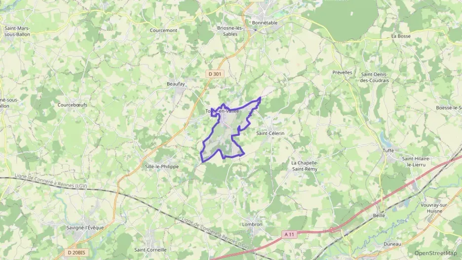 Maison 85 m² quatre pièces à vendre à Torcé-en-Vallée