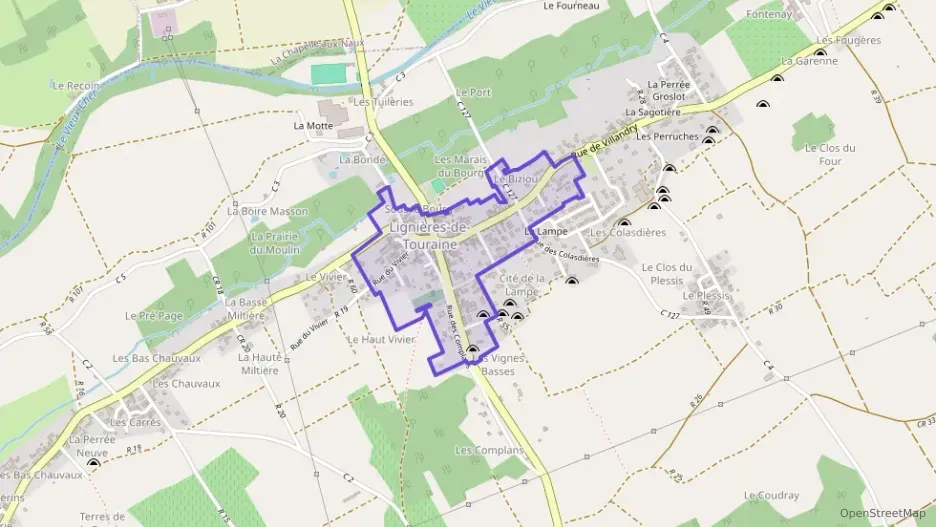 Maison 102 m² trois pièces à vendre à Lignières-de-Touraine