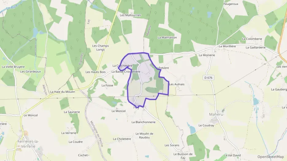 Maison 70 m² quatre pièces à vendre à Fay
