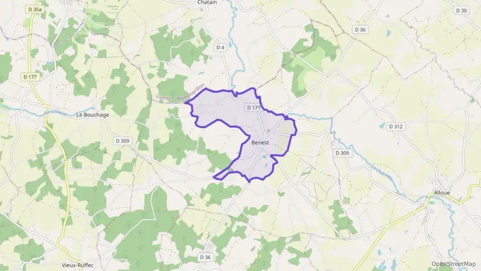 Maison 132 m² six pièces à vendre à Benest Maison 132 m² six pièces à vendre à Benest