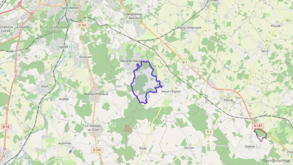 Maison 61 m² trois pièces à vendre à Nouaillé-Maupertuis