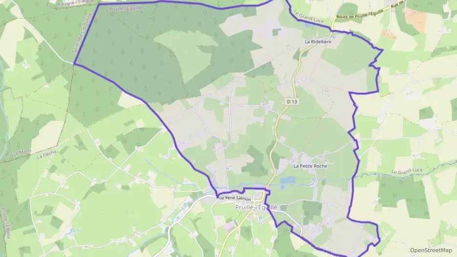 Maison 83 m² quatre pièces à vendre à Pruillé-l`Éguillé Maison 83 m² quatre pièces à vendre à Pruillé-l`Éguillé