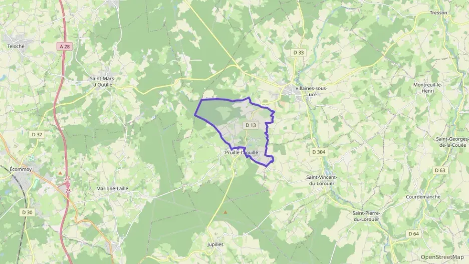 Maison 83 m² quatre pièces à vendre à Pruillé-l`Éguillé Maison 83 m² quatre pièces à vendre à Pruillé-l`Éguillé