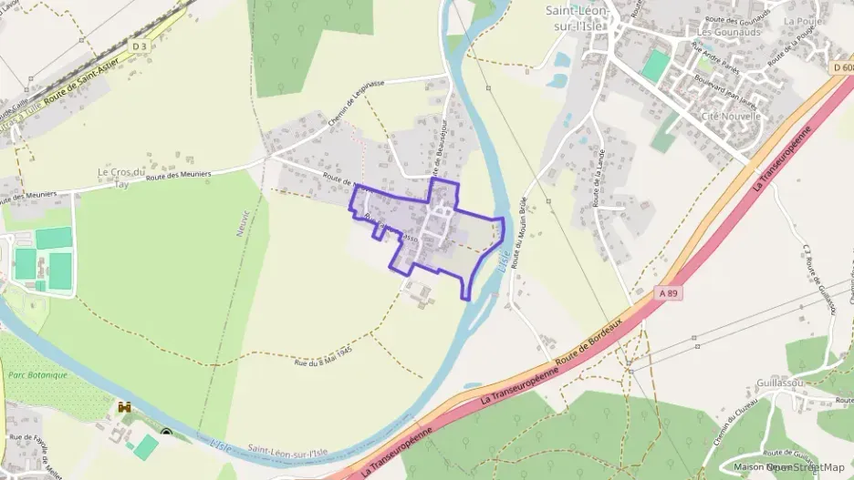 Maison 93 m² quatre pièces à vendre à Saint-Léon-sur-l`Isle