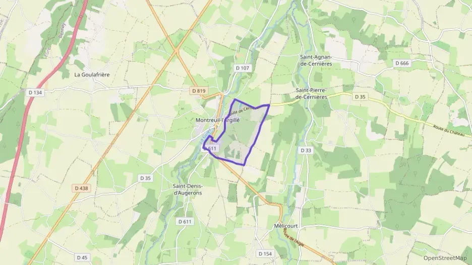 Maison 85 m² quatre pièces à vendre à Montreuil-l`Argillé Maison 85 m² quatre pièces à vendre à Montreuil-l`Argillé