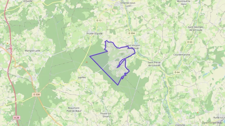 Maison 60 m² trois pièces à vendre à Saint-Vincent-du-Lorouër