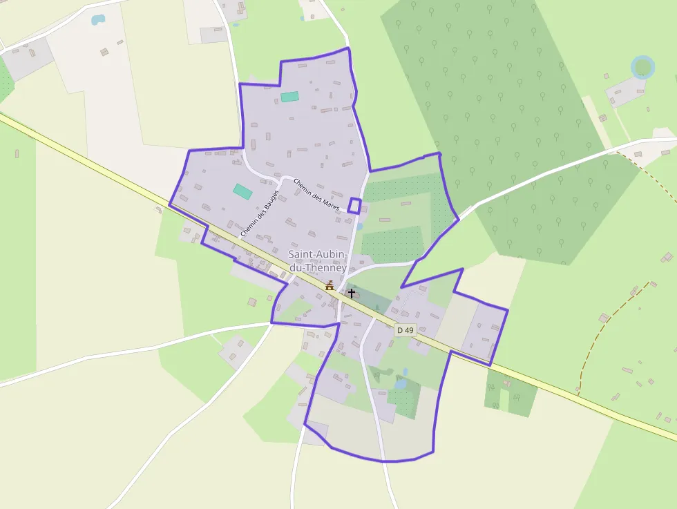 Maison 90 m² trois pièces à vendre à Saint-Aubin-du-Thenney