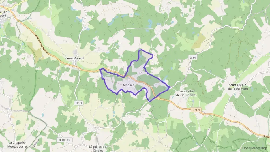 Maison 89 m² quatre pièces à vendre à Mareuil en Périgord