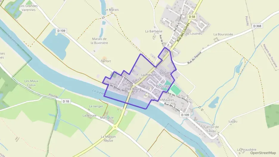 Maison 56 m² trois pièces à vendre à Pouzay Maison 56 m² trois pièces à vendre à Pouzay