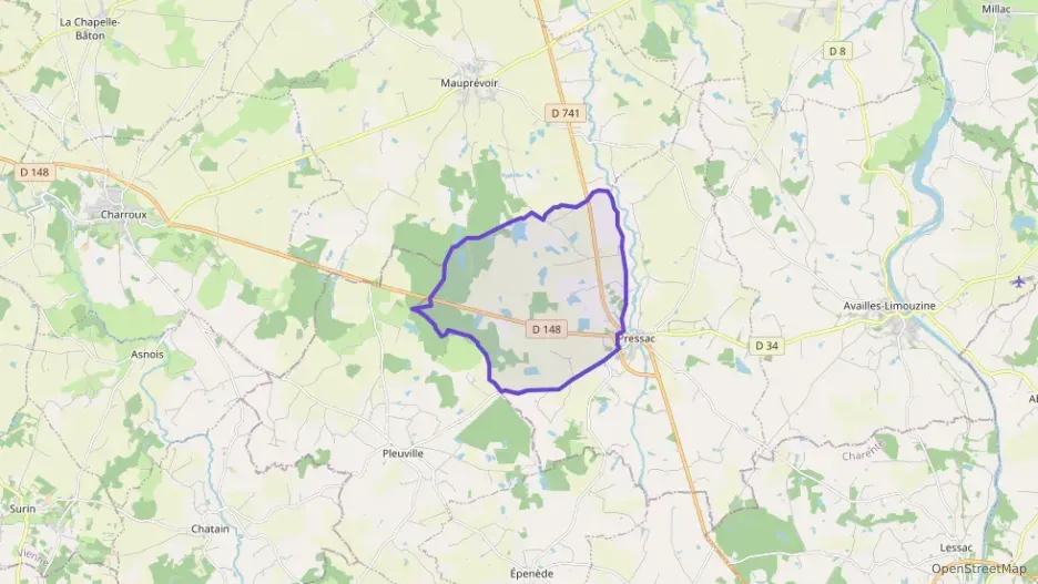 Maison 174 m² six pièces à vendre à Pressac