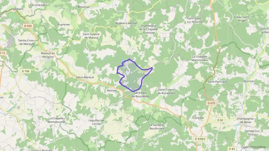 Maison 170 m² quatre pièces à vendre à Mareuil en Périgord Maison 170 m² quatre pièces à vendre à Mareuil en Périgord