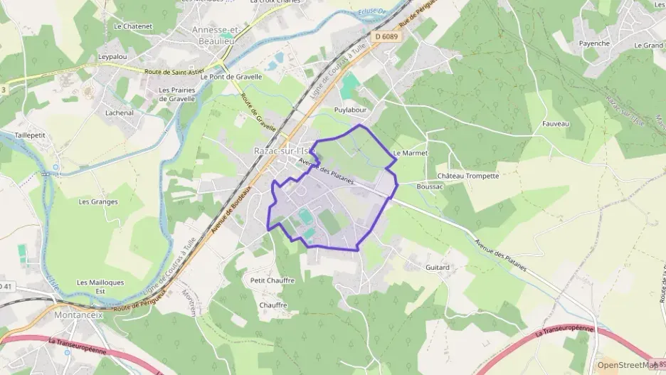 Maison 66 m² quatre pièces à vendre à Razac-sur-l`Isle