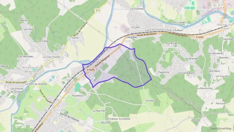 Maison 85 m² cinq pièces à vendre à Razac-sur-l`Isle