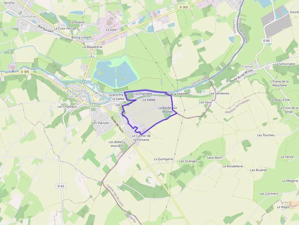 Maison 55 m² trois pièces à vendre à La Chartre-sur-le-Loir