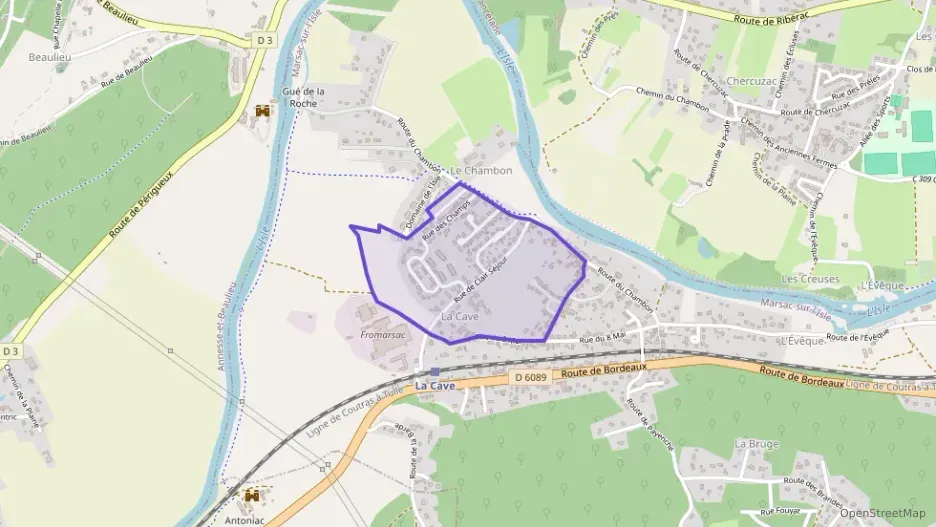Maison 82 m² quatre pièces à vendre à Marsac-sur-l`Isle