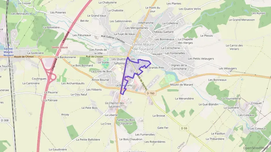 Maison 83 m² quatre pièces à vendre à Sainte-Maure-de-Touraine