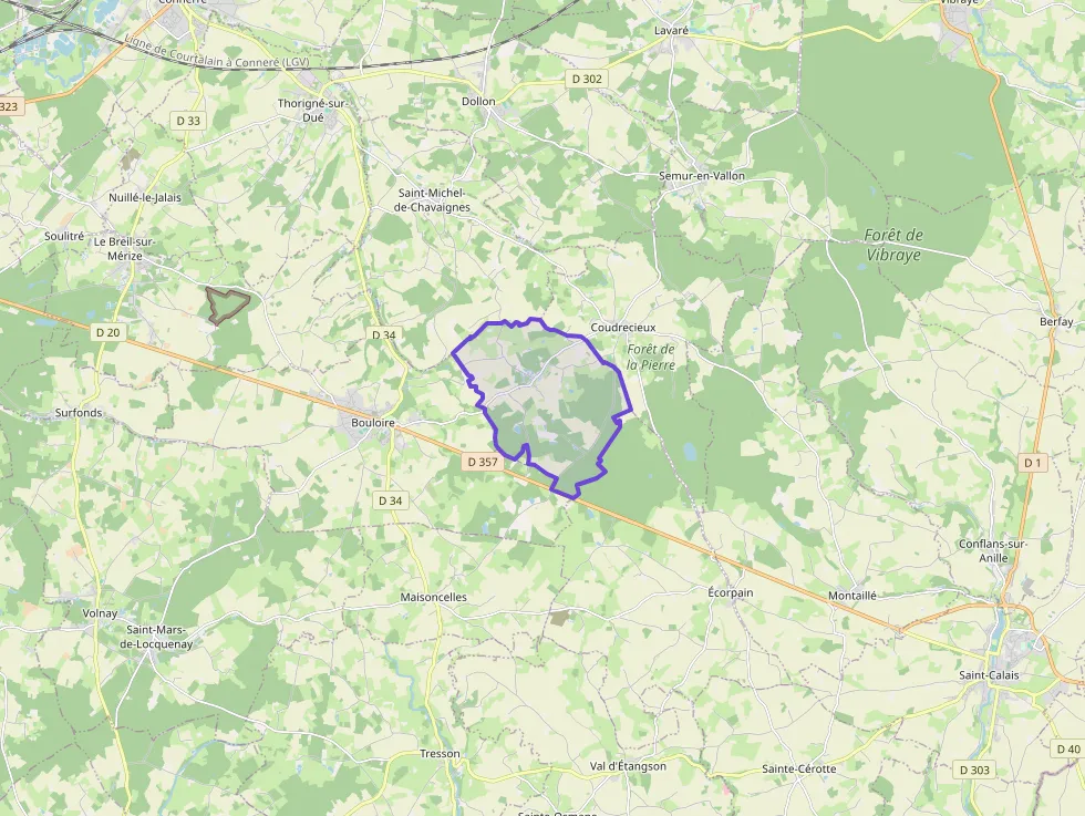 Maison 80 m² quatre pièces à vendre à Coudrecieux