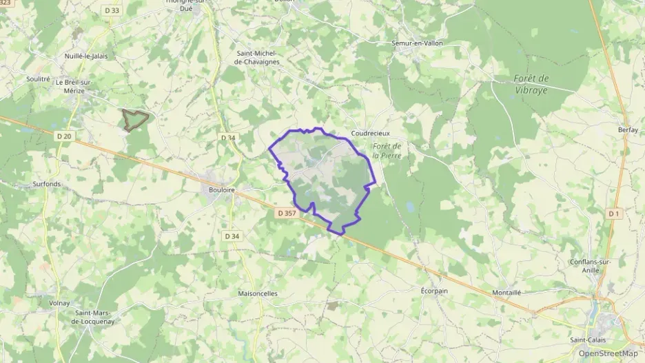 Maison 80 m² quatre pièces à vendre à Coudrecieux