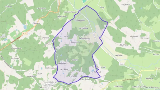 Maison 90 m² quatre pièces à vendre à Saint-Mayme-de-Péreyrol