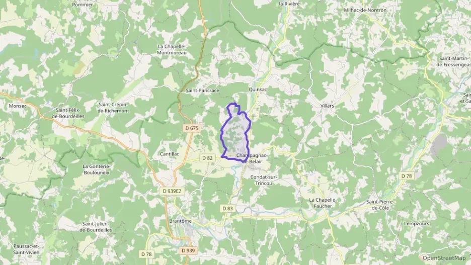 Maison 58 m² trois pièces à vendre à Champagnac-de-Belair