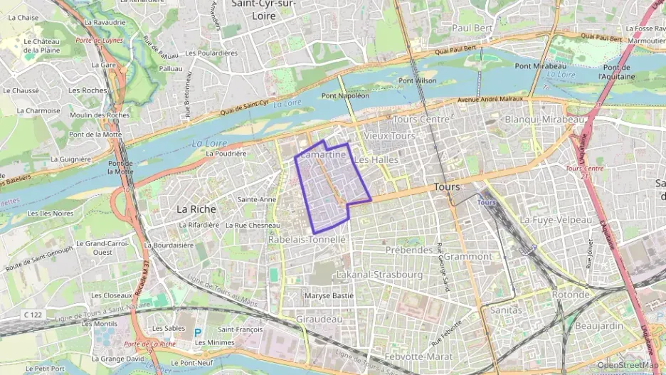 Maison 96 m² cinq pièces à vendre à Tours