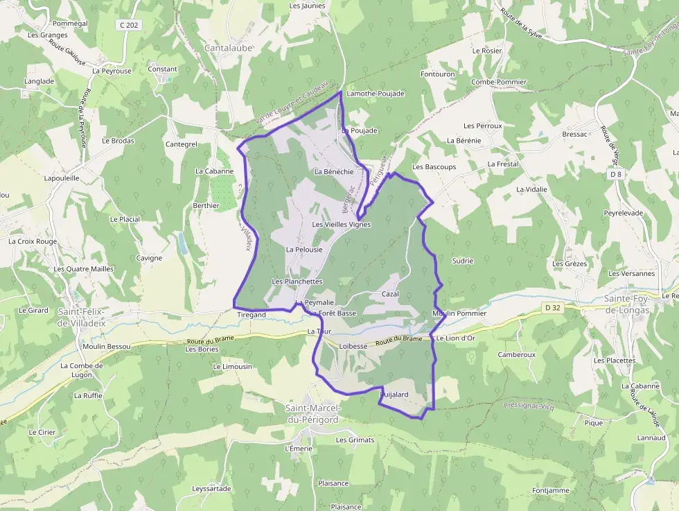 Maison 106 m² trois pièces à vendre à Saint-Marcel-du-Périgord