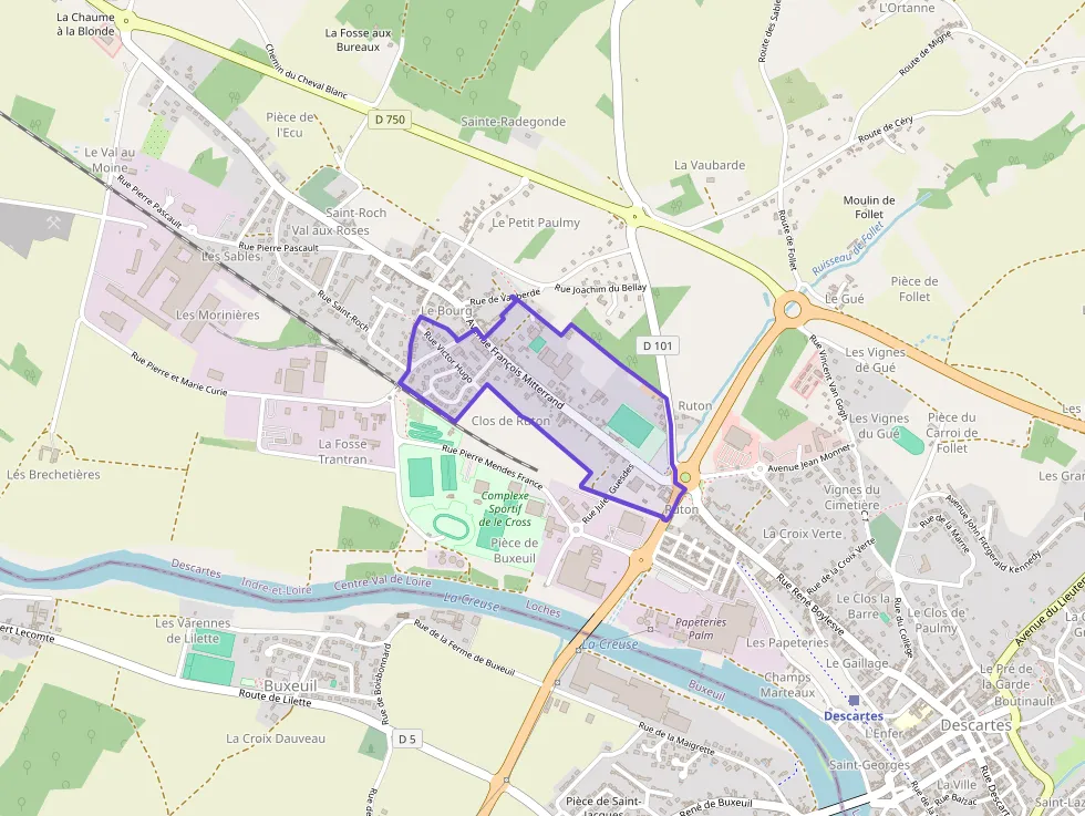 Maison 70 m² quatre pièces à vendre à Descartes