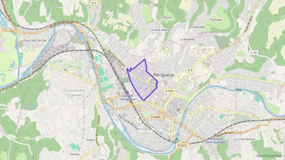 Maison 57 m² trois pièces à vendre à Périgueux