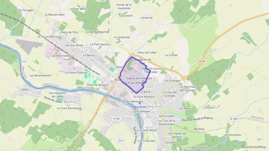 Maison 98 m² cinq pièces à vendre à Descartes