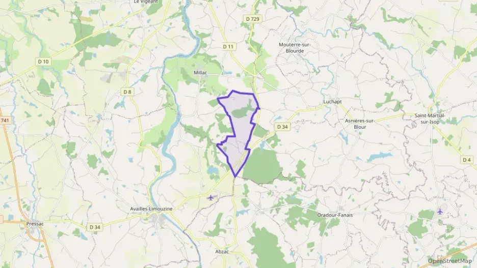 Maison 56 m² deux pieces à vendre à Millac Maison 56 m² deux pieces à vendre à Millac