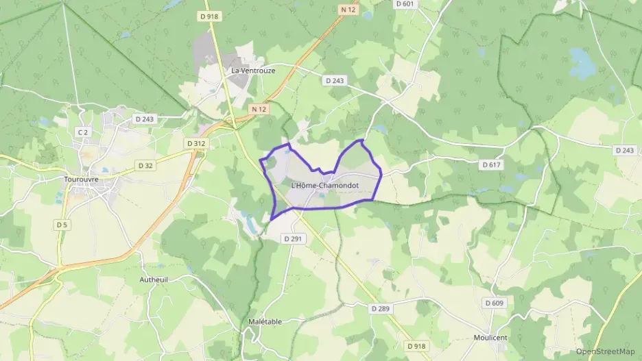 Maison 55 m² trois pièces à vendre à L`Hôme-Chamondot