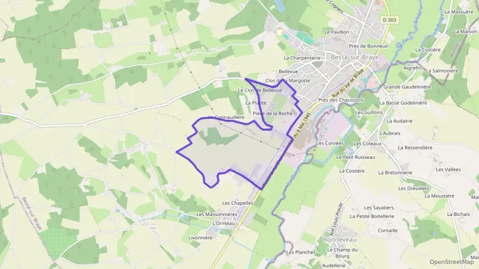 Maison 54 m² trois pièces à vendre à Bessé-sur-Braye