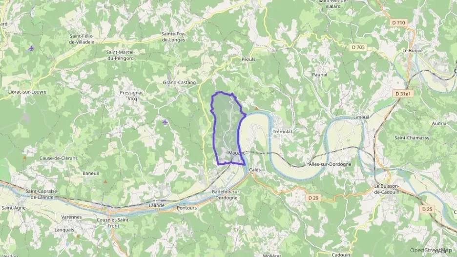 Maison 52 m² trois pièces à vendre à Mauzac-et-Grand-Castang