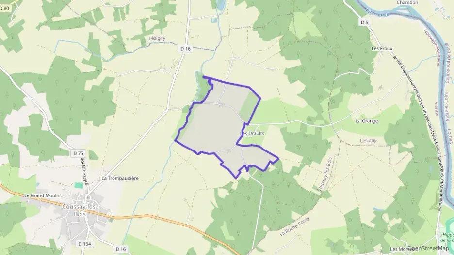 Maison 120 m² quatre pièces à vendre à Coussay-les-Bois