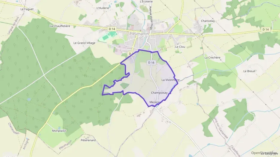 Maison 110 m² quatre pièces à vendre à Pleumartin