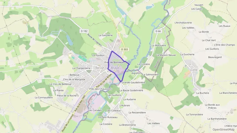 Maison 96 m² quatre pièces à vendre à Bessé-sur-Braye Maison 96 m² quatre pièces à vendre à Bessé-sur-Braye