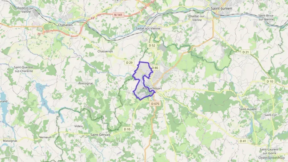 Maison 60 m² trois pièces à vendre à Rochechouart