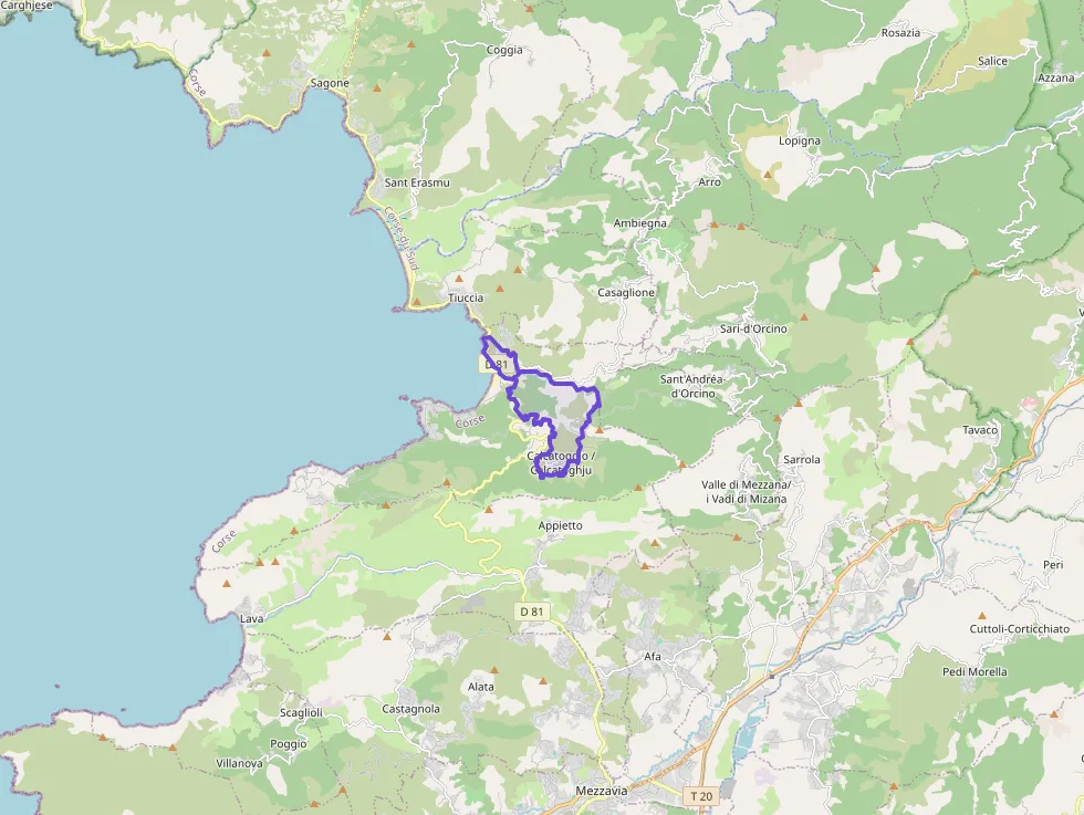 Maison 84 m² quatre pièces à vendre à Calcatoggio Maison 84 m² quatre pièces à vendre à Calcatoggio