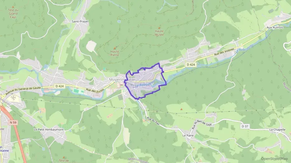 Maison 60 m² trois pièces à vendre à Moyenmoutier