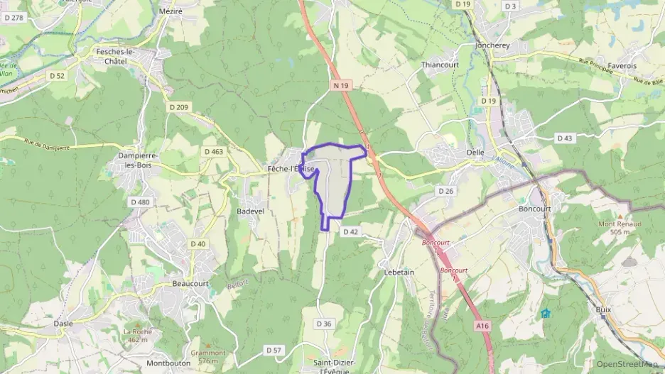 Maison 81 m² cinq pièces à vendre à Fêche-l`Église Maison 81 m² cinq pièces à vendre à Fêche-l`Église