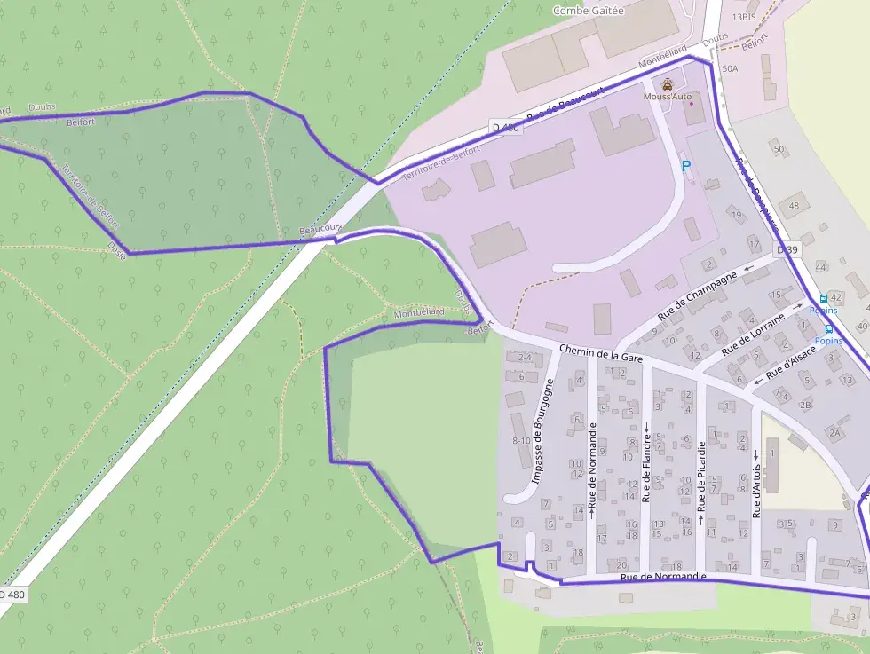 Maison 80 m² quatre pièces à vendre à Beaucourt