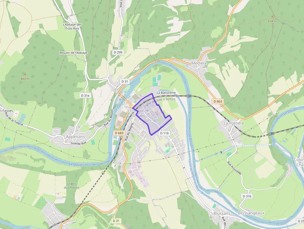 Maison 93 m² quatre pièces à vendre à L`Isle-sur-le-Doubs